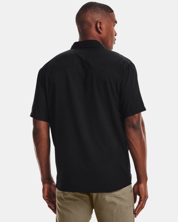 Men's UA Tac Range Short Sleeve, Black, pdpMainDesktop image number 1